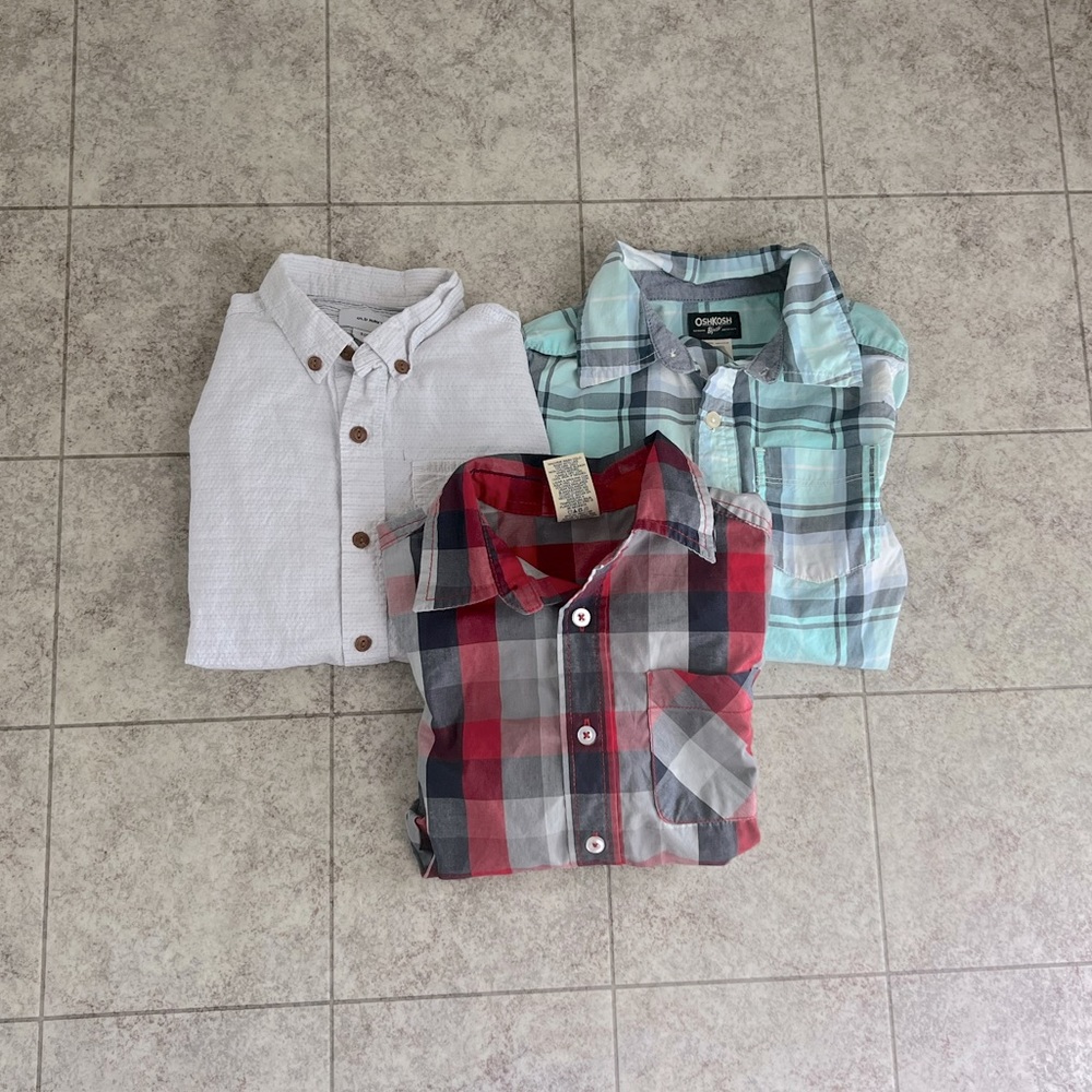 Boys 6-7 button up dress shirt bundle